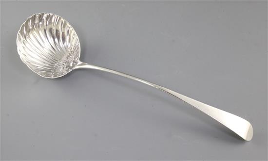 A George III silver Old English pattern soup ladle, Length 12 ¾”/322mm Weight 5.3oz/149grms